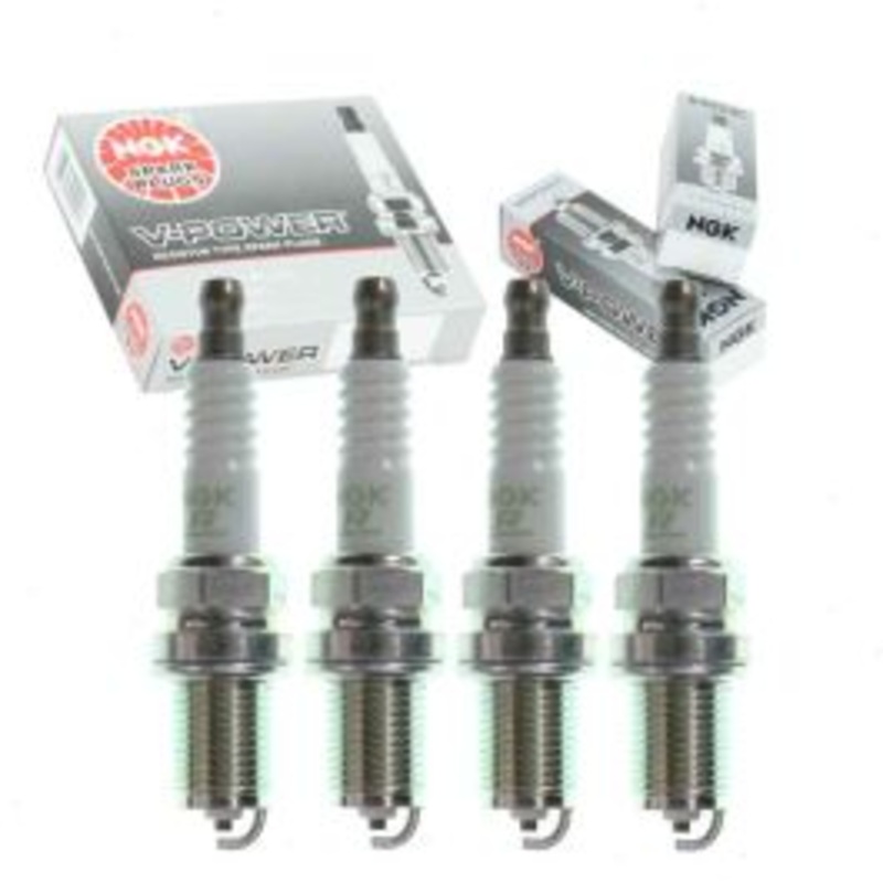 4 pc NGK V-Power Spark Plugs for 2001-2002 Kia Rio 1.5L L4