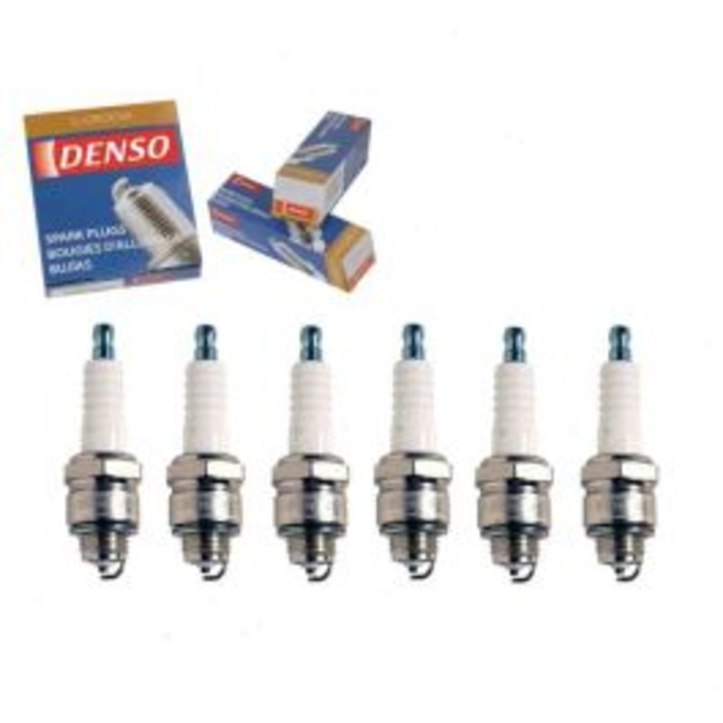 6 pc DENSO Standard U-Groove Spark Plugs for 1966-1967 Jeep Dispatcher 3.7L V6
