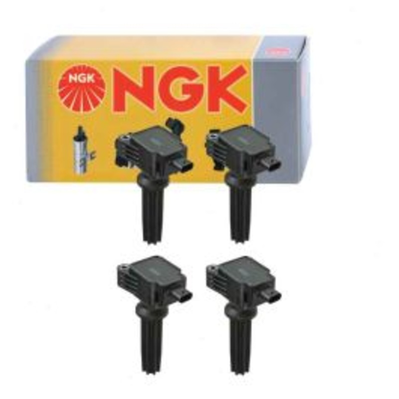 4 pc NGK Ignition Coils for 2018 Jaguar XF 2.0L L4