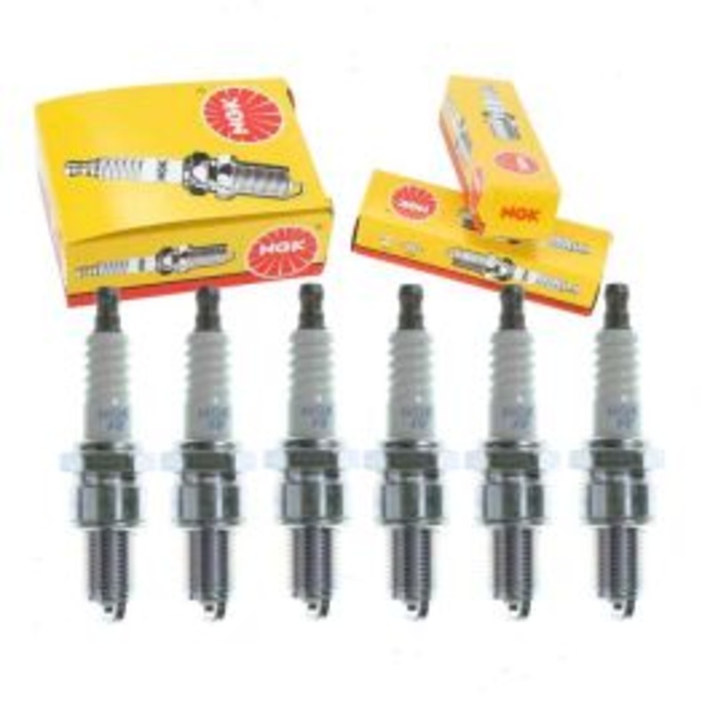 6 pc NGK Standard Spark Plugs for 1988 Mitsubishi Galant 3.0L V6