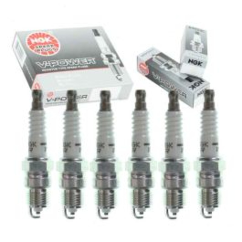 6 pc NGK V-Power Spark Plugs for 1985-1986 Chevrolet C20 4.3L V6