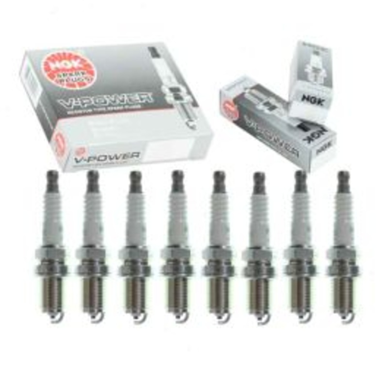 8 pc NGK V-Power Spark Plugs for 2000-2009 Jaguar XKR 4.0L 4.2L V8