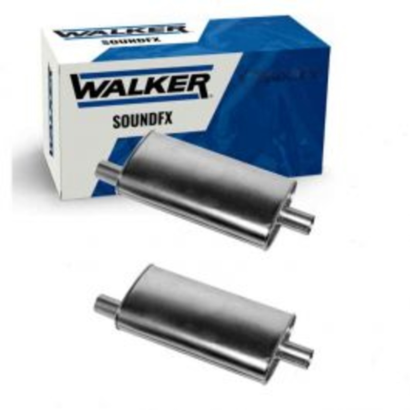 2 pc Walker SoundFX Exhaust Mufflers for 1975-1976 Ford Custom 500 7.5L V8