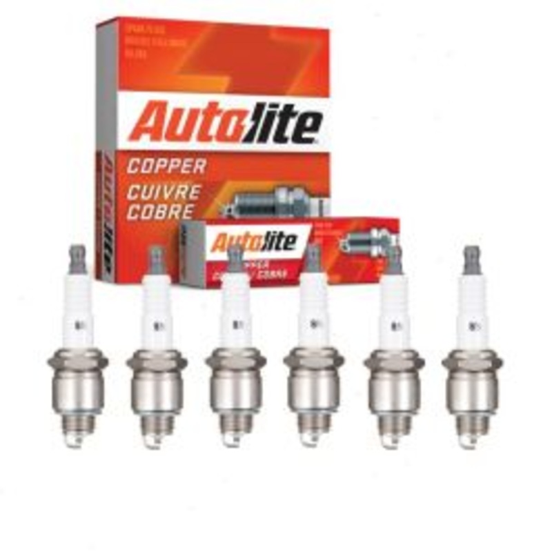 6 pc Autolite Copper Core Spark Plugs for 1968-1969 GMC K25 K2500 Suburban 5.0L V6
