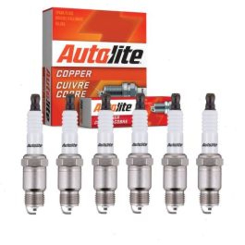 6 pc Autolite Copper Core Spark Plugs for 1971 Chevrolet G20 Van 4.1L L6
