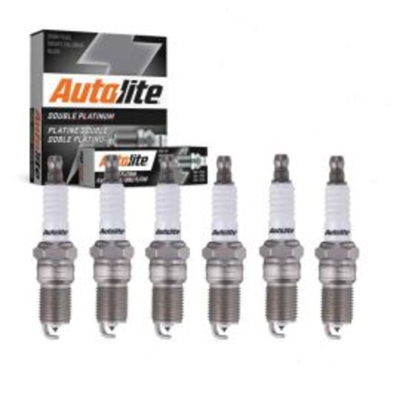 6 pc Autolite Double Platinum APP606 Spark Plug