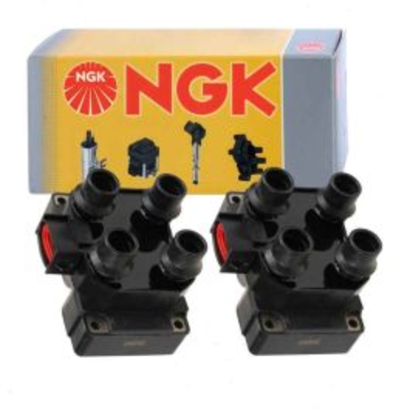 2 pc NGK Ignition Coils for 1997-1999 Ford E-150 Econoline 4.6L V8
