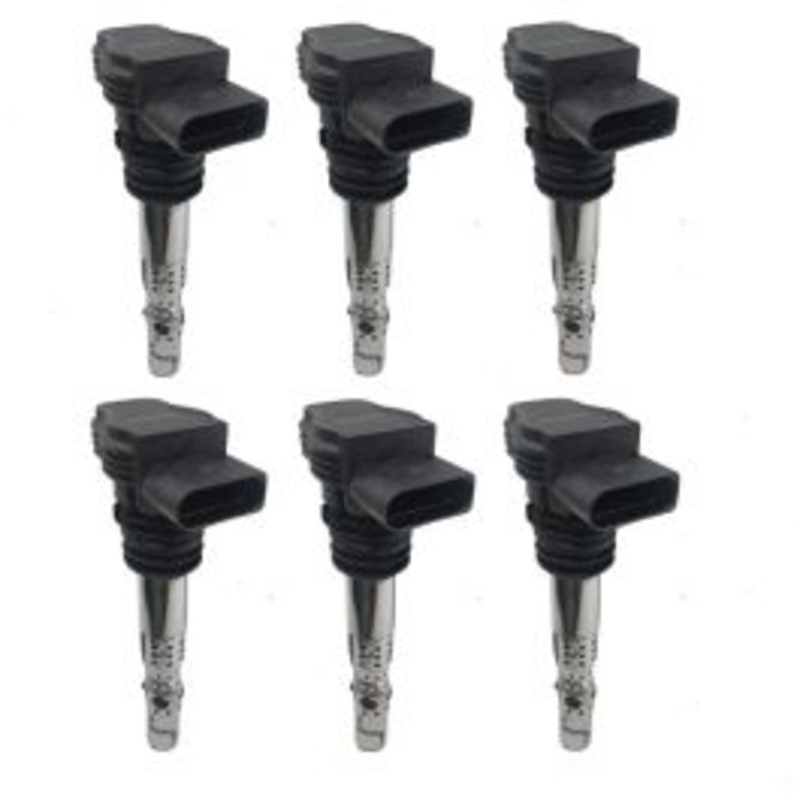 6 pc Hitachi Ignition Coils for 2003-2004 Audi A6 Quattro 2.7L V6