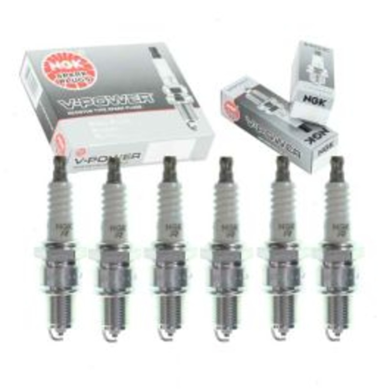 6 pc NGK V-Power Spark Plugs for 1974 International MHC1310 4.2L L6