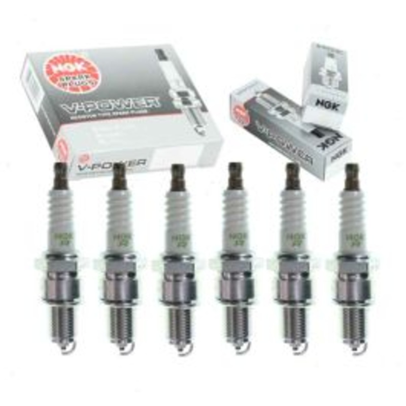 6 pc NGK V-Power Spark Plugs for 1978-1984 BMW 633CSi 3.2L L6