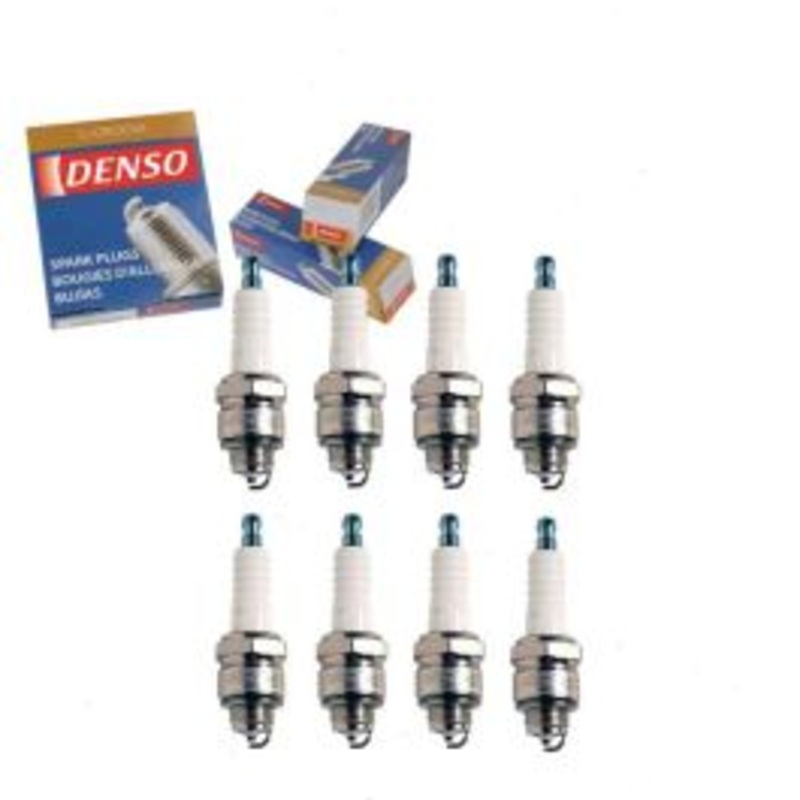 8 pc DENSO Standard U-Groove Spark Plugs for 1969-1970 International 1100D 4.4L 5.0L V8