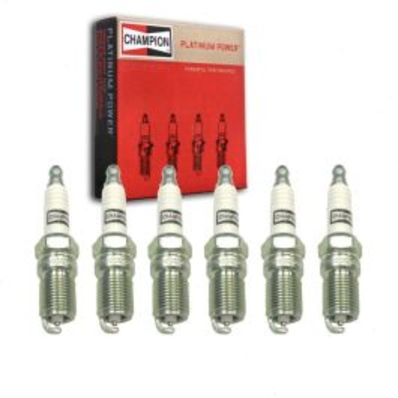 6 pc Champion Platinum Spark Plugs for 1990-1992 Ford Probe 3.0L V6