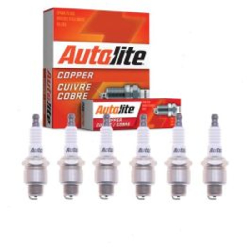 6 pc Autolite Copper Core Spark Plugs for 1961-1964 Studebaker Hawk 2.8L L6