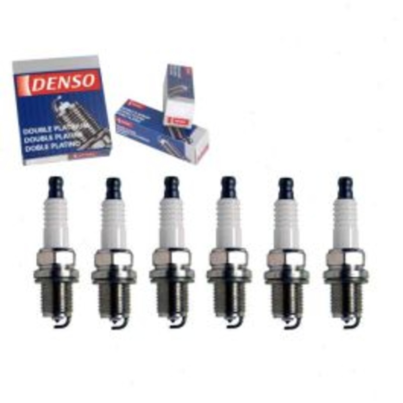 6 pc DENSO Double Platinum Spark Plugs for 2004 Suzuki Vitara 2.5L V6