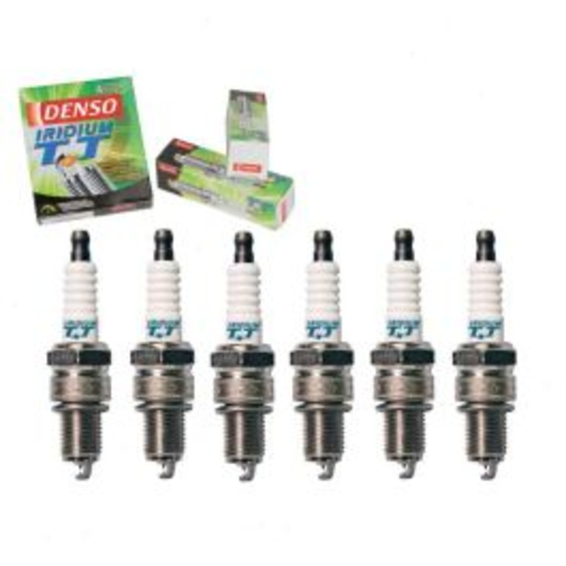6 pc DENSO Iridium TT Spark Plugs for 1972-1976 Toyota Mark II 2.3L 2.6L L6