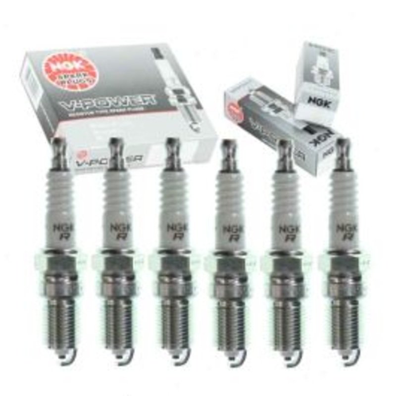 6 pc NGK V-Power Spark Plugs for 1987-1989 Mercedes-Benz 260E 2.6L L6