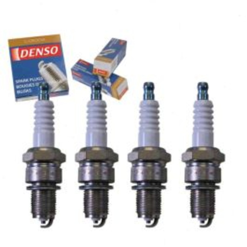 4 pc DENSO Standard U-Groove Spark Plugs for 1976-1979 Subaru Standard 1.4L 1.6L H4