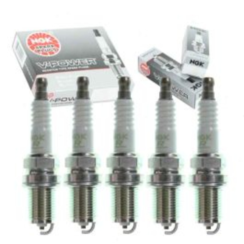 5 pc NGK V-Power Spark Plugs for 1990-1992 Audi 90 Quattro 2.3L L5