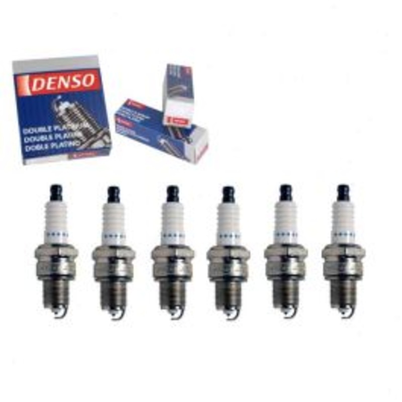 6 pc DENSO Double Platinum Spark Plugs for 1968-1969 GMC C15 C1500 Suburban 4.1L L6