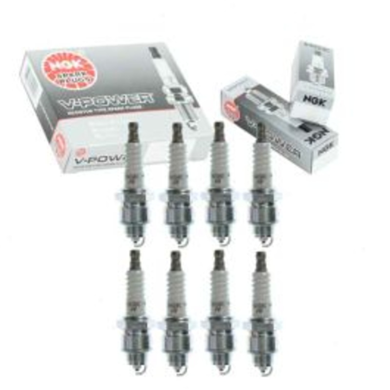 8 pc NGK V-Power Spark Plugs for 1969-1974 Dodge W200 Pickup 6.3L 6.6L V8