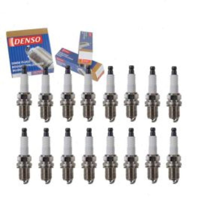 16 pc DENSO Standard Spark Plugs for 2000-2004 Mercedes-Benz S430 4.3L V8