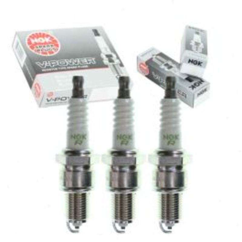 3 pc NGK V-Power Spark Plugs for 1985 Suzuki SA310 1.0L L3