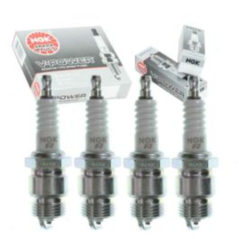 4 pc NGK V-Power Spark Plugs for 1971-1974 Mercury Capri 2.0L L4