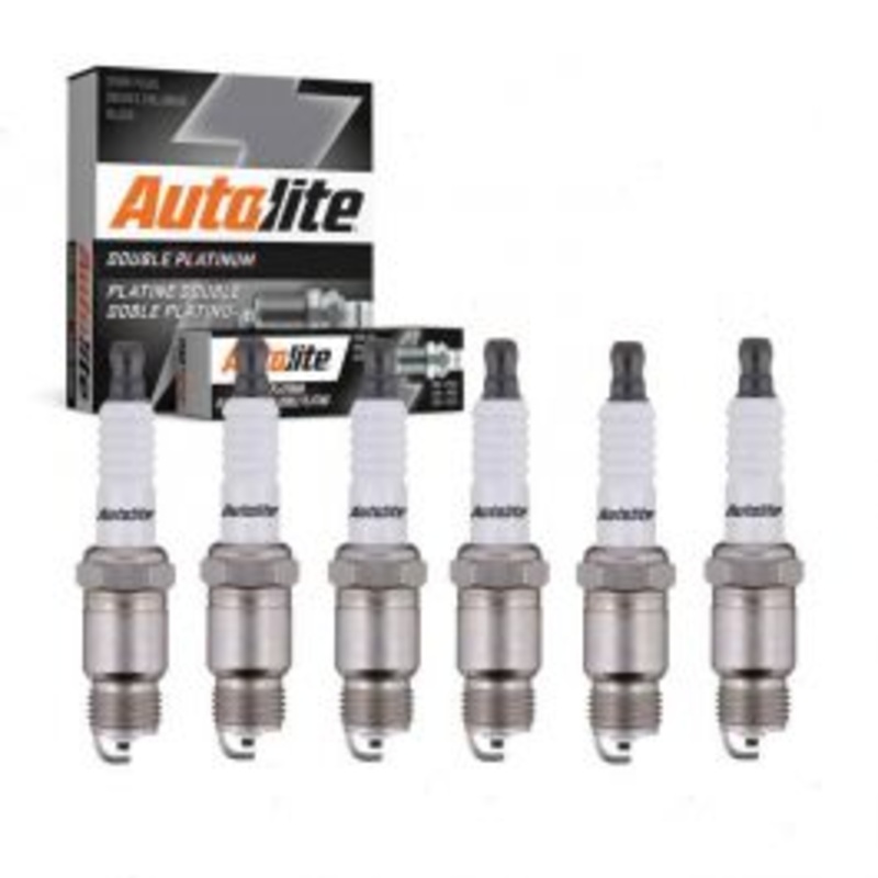 6 pc Autolite Double Platinum Spark Plug for 1976-1978 GMC G15 4.1L L6