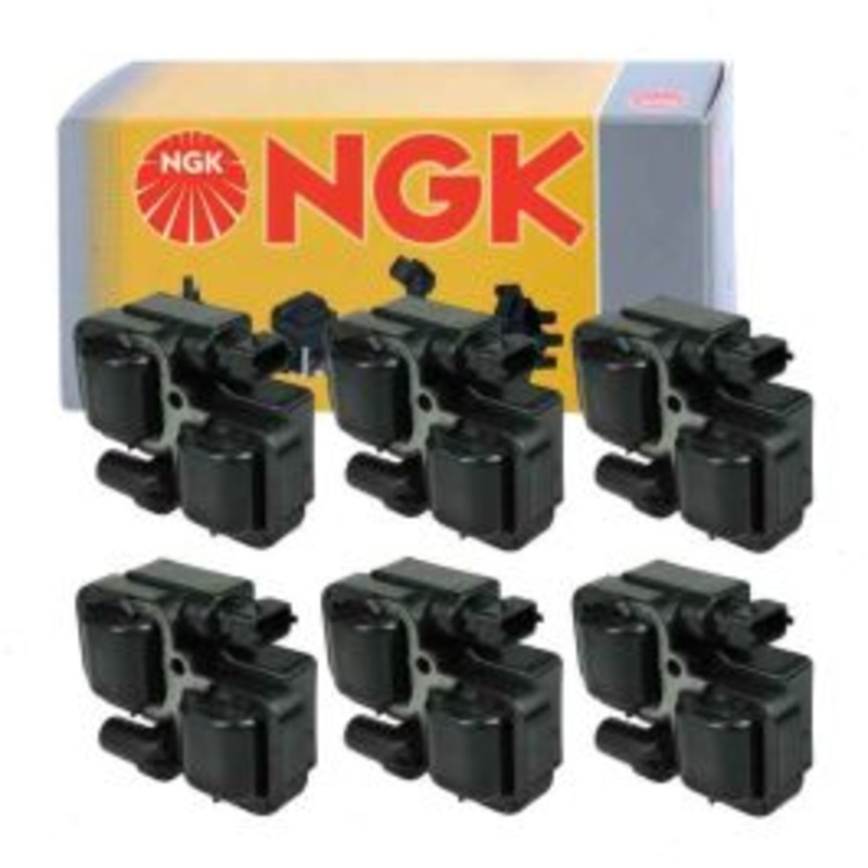 6 pc NGK Ignition Coils for 1998-2000 Mercedes-Benz C280 2.8L V6