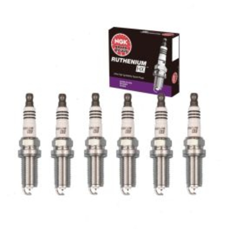 6 pc NGK Ruthenium HX Spark Plugs for 2009 Kia Borrego 3.8L V6