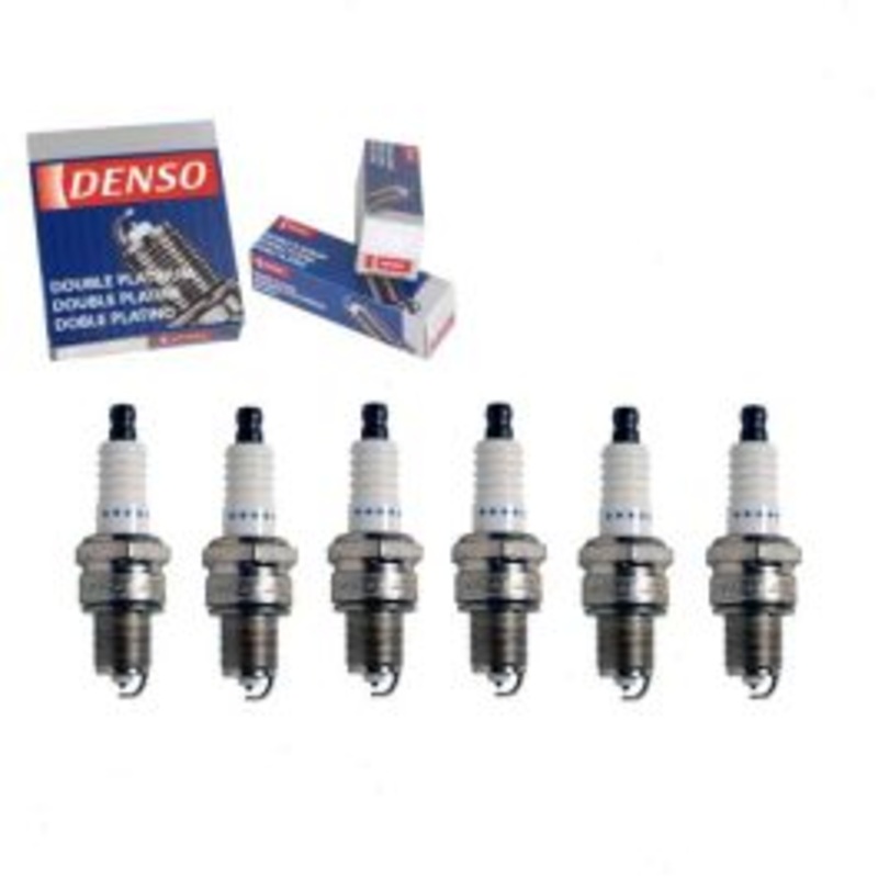 6 pc DENSO Double Platinum Spark Plugs for 1974-1977 Jeep J10 4.2L L6
