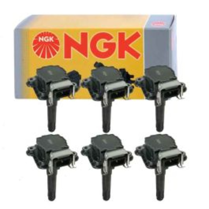 6 pc NGK Ignition Coils for 2000-2002 Audi S4 2.7L V6