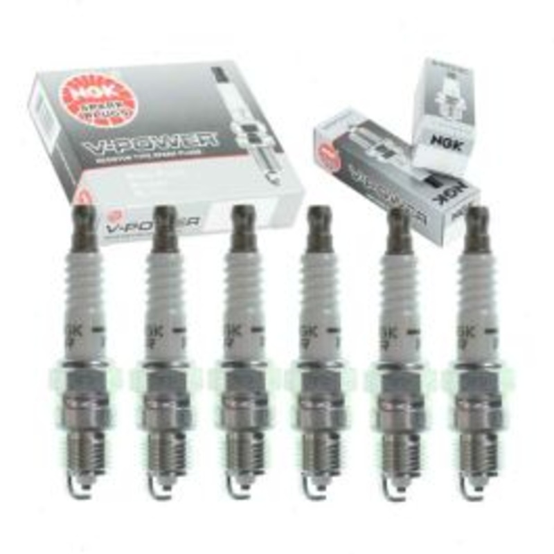 6 pc NGK V-Power Spark Plugs for 1985-1986 Oldsmobile Firenza 2.8L V6
