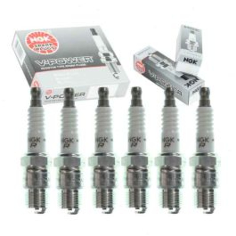 6 pc NGK V-Power Spark Plugs for 1970-1974 GMC K35 K3500 Pickup 4.1L 4.8L L6