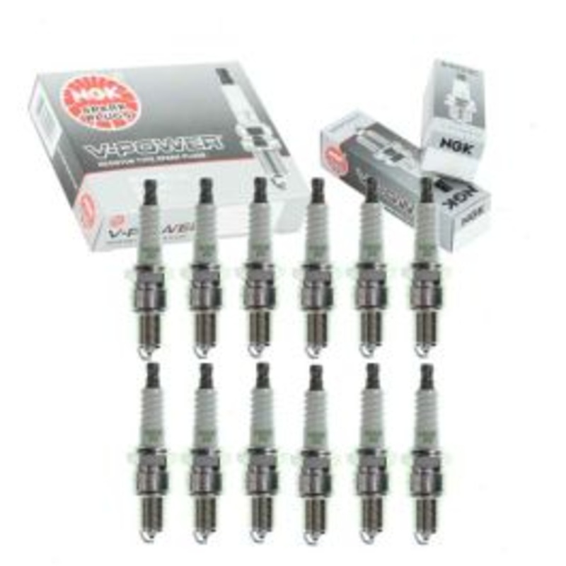 12 pc NGK V-Power Spark Plugs for 1976-1979 Jaguar XJS 5.3L V12