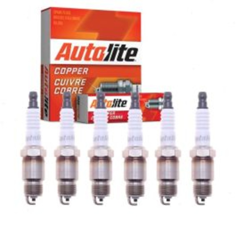 6 pc Autolite Copper Core Spark Plugs for 1989-1995 Chevrolet G10 4.3L V6