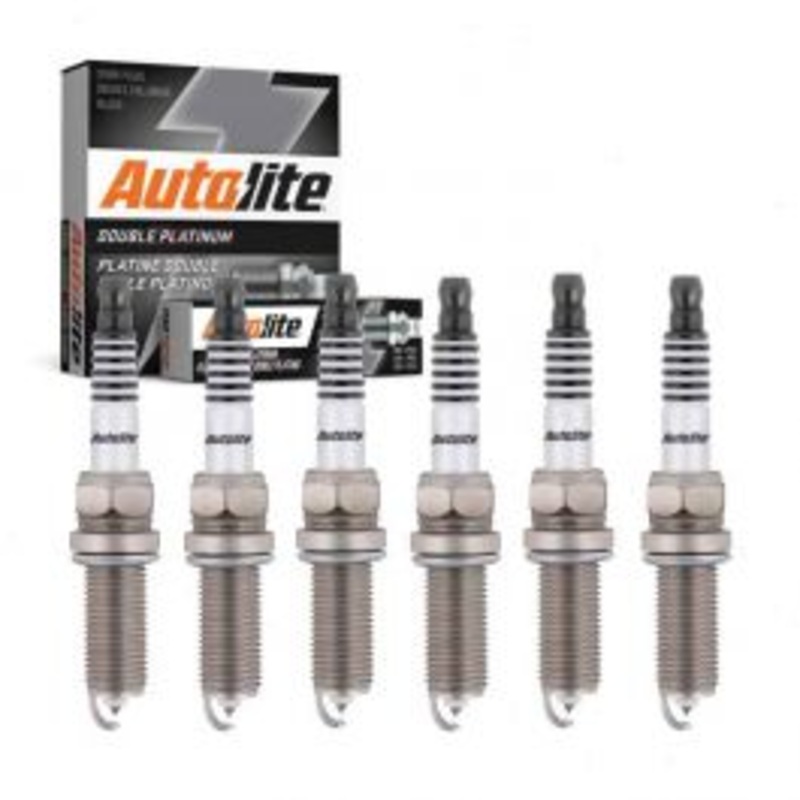 6 pc Autolite Double Platinum Spark Plug for 2014-2019 Mitsubishi Outlander