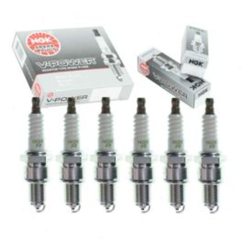 6 pc NGK V-Power Spark Plugs for 1975-1976 Mercedes-Benz 280 2.8L L6