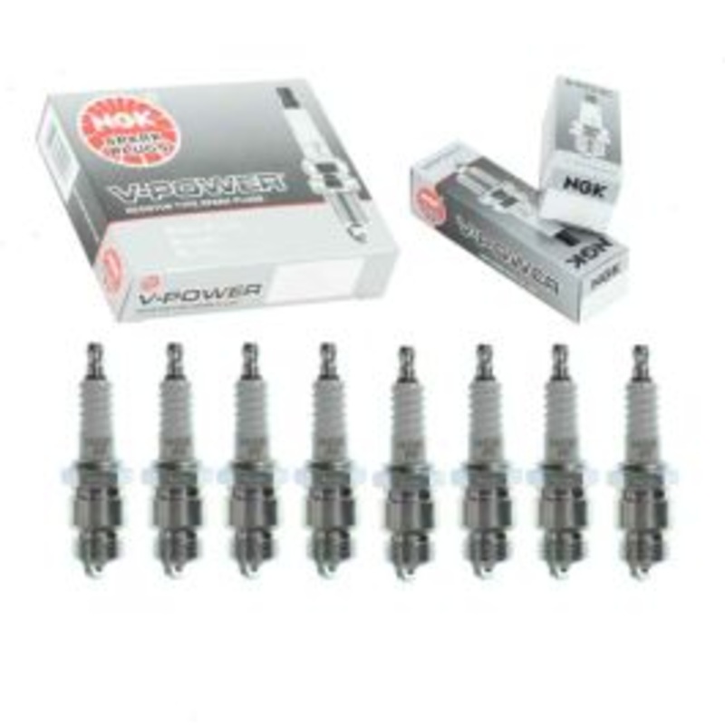 8 pc NGK V-Power Spark Plugs for 1957-1972 Ford Custom 4.3L 4.4L 4.7L 4.8L 5.0L 5.8L 6.4L 6.6L 7.0L V8