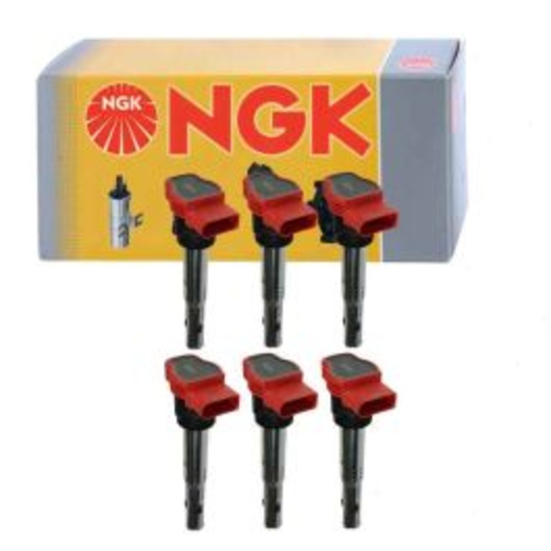 6 pc NGK Ignition Coils for 2010-2017 Audi S5 3.0L V6