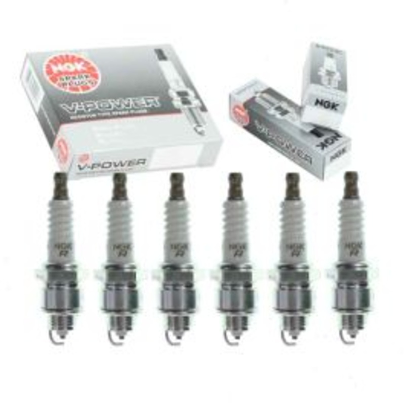 6 pc NGK V-Power Spark Plugs for 1975-1976 Buick Regal 3.8L V6