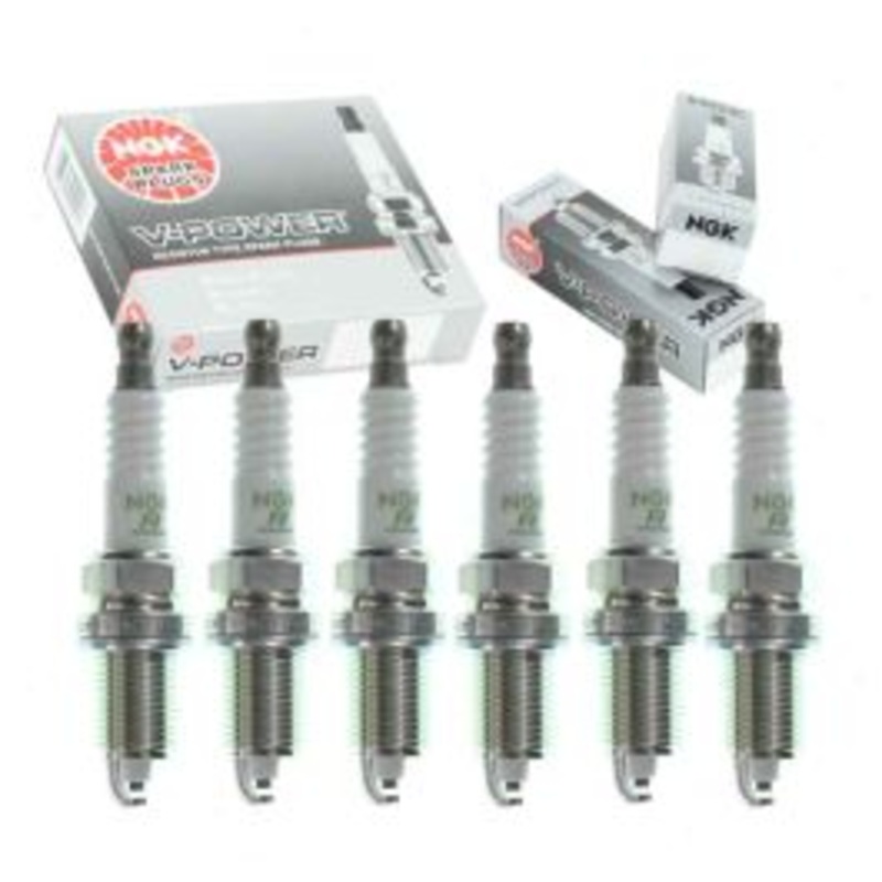 6 pc NGK V-Power Spark Plugs for 2004-2010 Dodge Dakota 3.7L V6