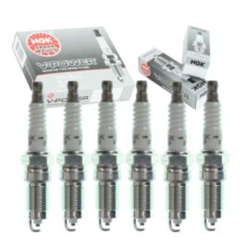 6 pc NGK V-Power Spark Plugs for 2005-2009 Land Rover LR3 4.0L V6