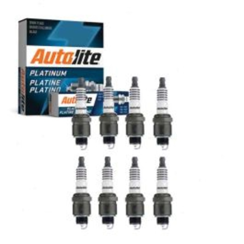 8 pc Autolite Platinum Spark Plug for 1958-1970 Chevrolet Brookwood 4.6L