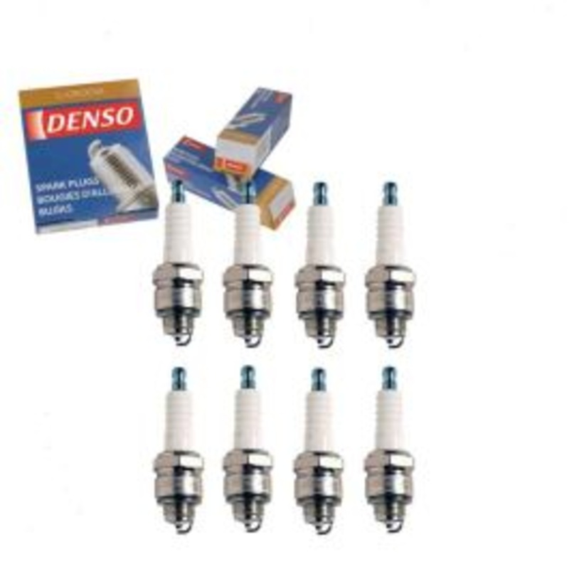 8 pc DENSO Standard U-Groove Spark Plugs for 1968-1974 Dodge D300 Pickup 6.3L 6.6L 7.2L V8