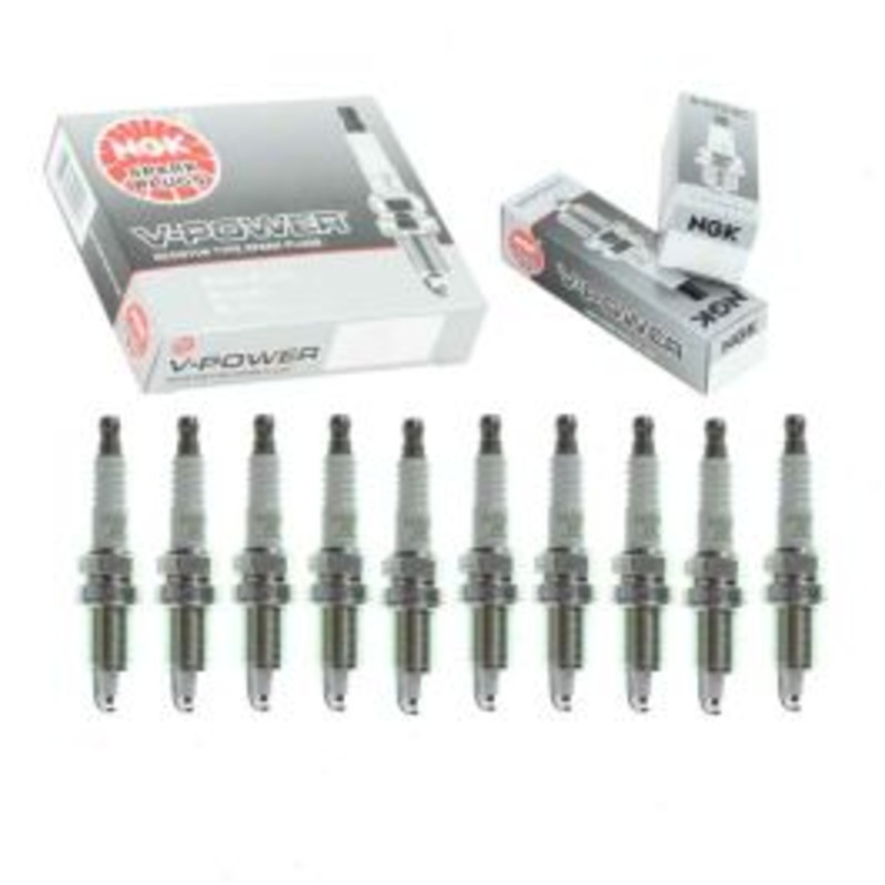 10 pc NGK V-Power 5077 ZGR5A Spark Plugs