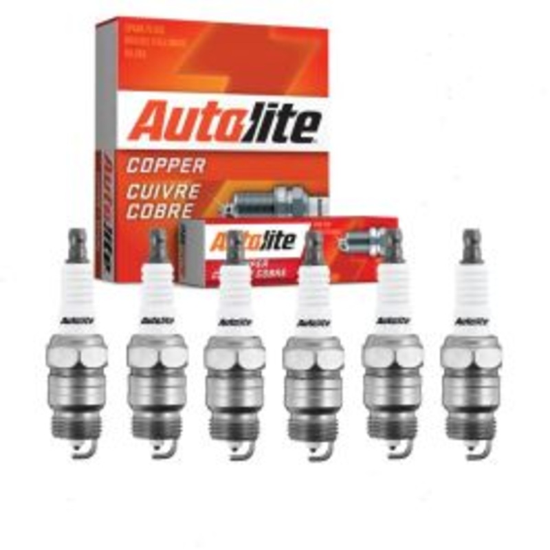 6 pc Autolite Copper Core Spark Plugs for 1957-1970 Ford P-100 2.4L 2.8L 3.6L L6