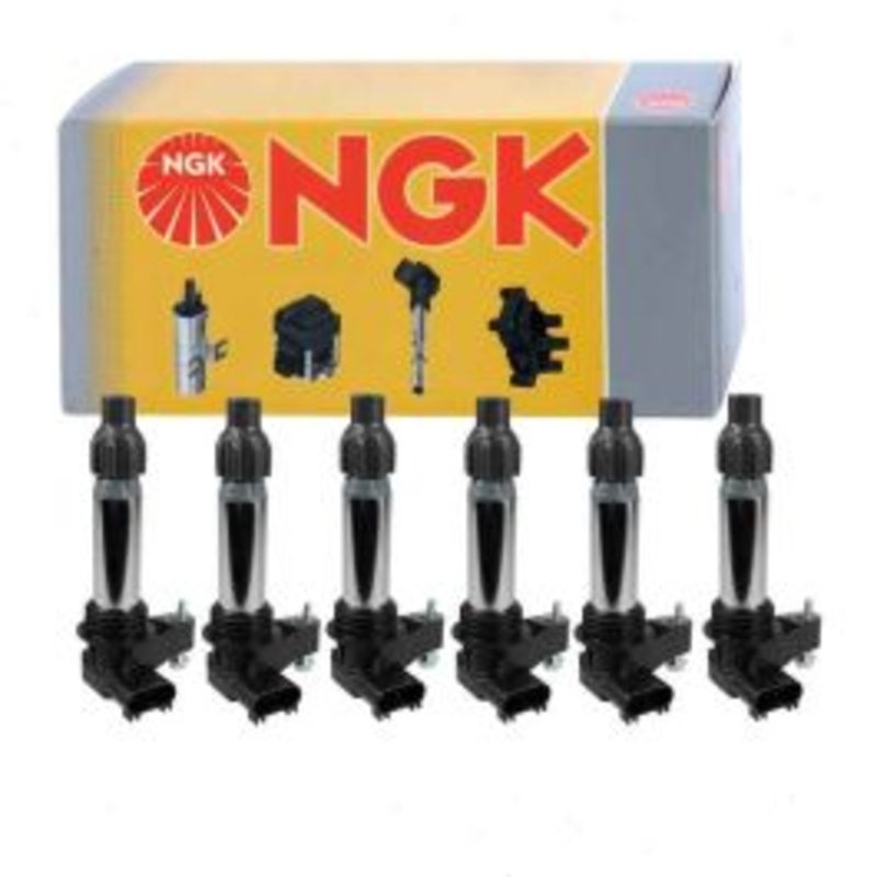 6 pc NGK Ignition Coils for 2007-2009 Saturn Aura 3.6L V6