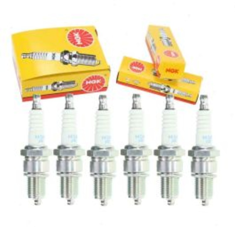 6 pc NGK Standard Spark Plugs for 1975-1976 Mercedes-Benz 280S 2.8L L6