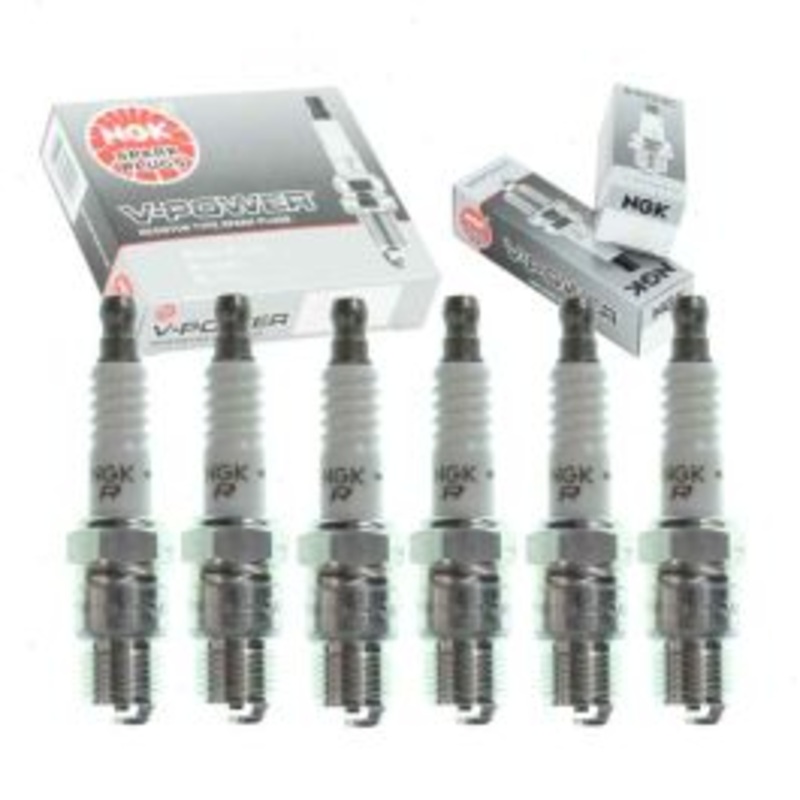 6 pc NGK V-Power Spark Plugs for 1975-1978 GMC K25 4.8L L6